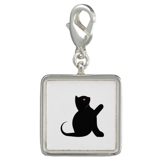 Cat Saying Hello Charm (Front)