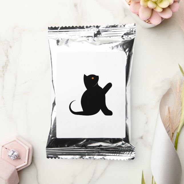 Cat Saying Hello Coffee Drink Mix (Wedding)