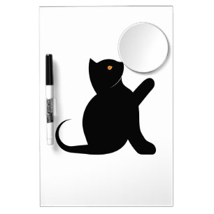 Cat Saying Hello Dry Erase Board With Mirror