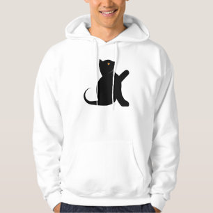 Cat Saying Hello Hoodie