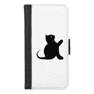 Cat Saying Hello iPhone 8/7 Wallet Case