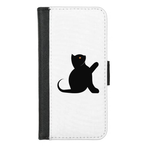 Cat Saying Hello iPhone 87 Wallet Case