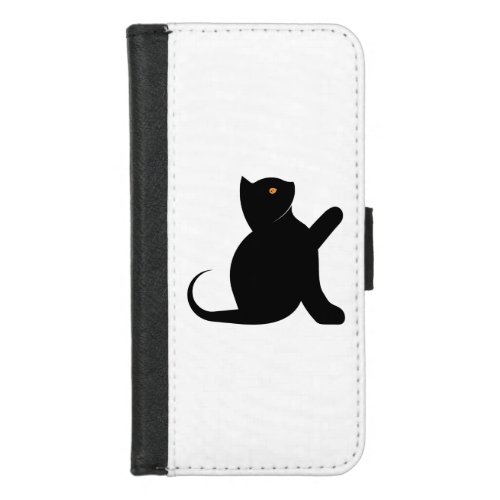 Cat Saying Hello iPhone 87 Wallet Case