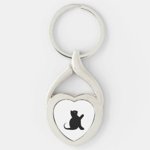 Cat Saying Hello Keychain
