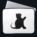 Cat Saying Hello Laptop Sleeve<br><div class="desc">A cat saying hello is a cat design that looks at you when you wear the product,  giving you the impression that it is talking to you, 
Have fun with your future friend,  🐱</div>
