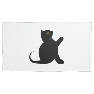 Cat Saying Hello Pillow Case