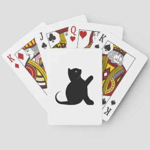Cat Saying Hello Poker Cards