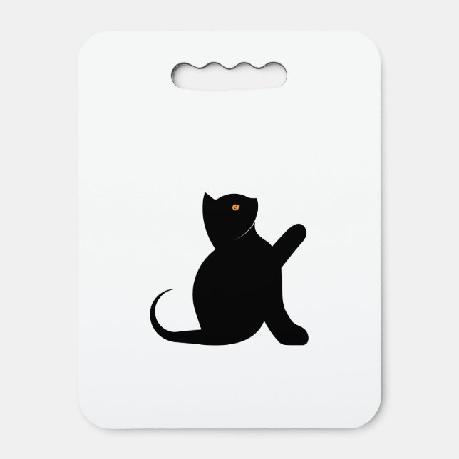 Cat Saying Hello Seat Cushion (Front Vertical)
