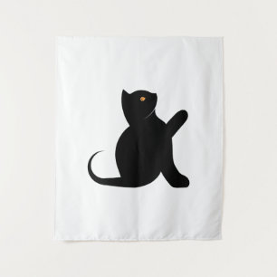 Cat Saying Hello Tapestry