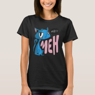 Cat Saying Meh Cat Face T-Shirt