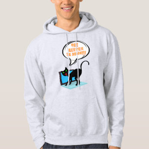 cat saying server is down hoodie