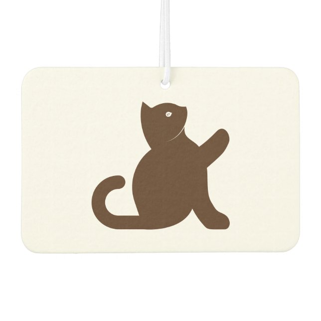 Cat Says Hello Air Freshener (Front)