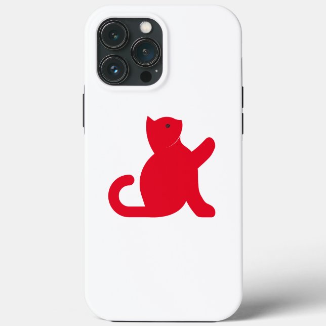 Cat Says Hello Case-Mate iPhone Case (Back)