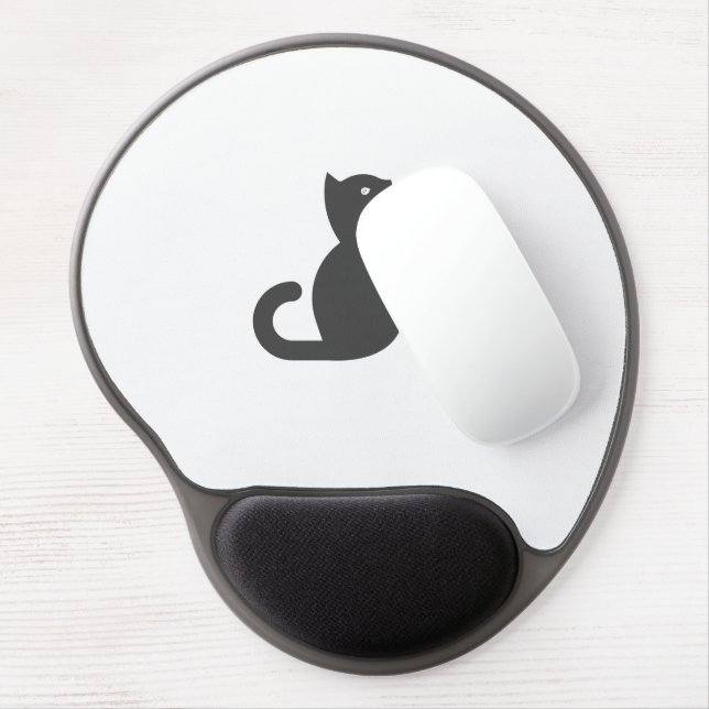 Cat Says Hello Gel Mouse Pad (Left Side)