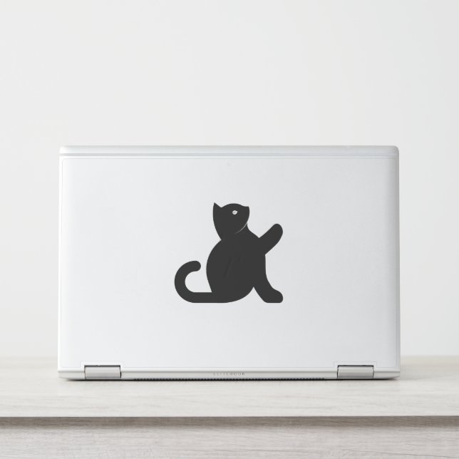 Cat Says Hello HP Laptop Skin (Front)