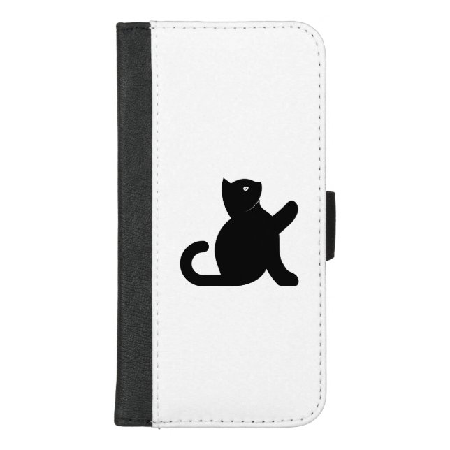 Cat Says Hello iPhone Wallet Case (Front)