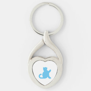 Cat Says Hello Keychain