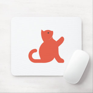 Cat Says Hello Mouse Pad