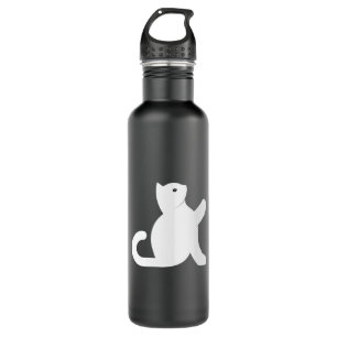 Cat Says Hello Stainless Steel Water Bottle