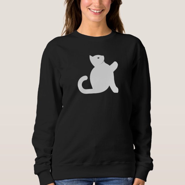 Cat Says Hello Sweatshirt (Front)
