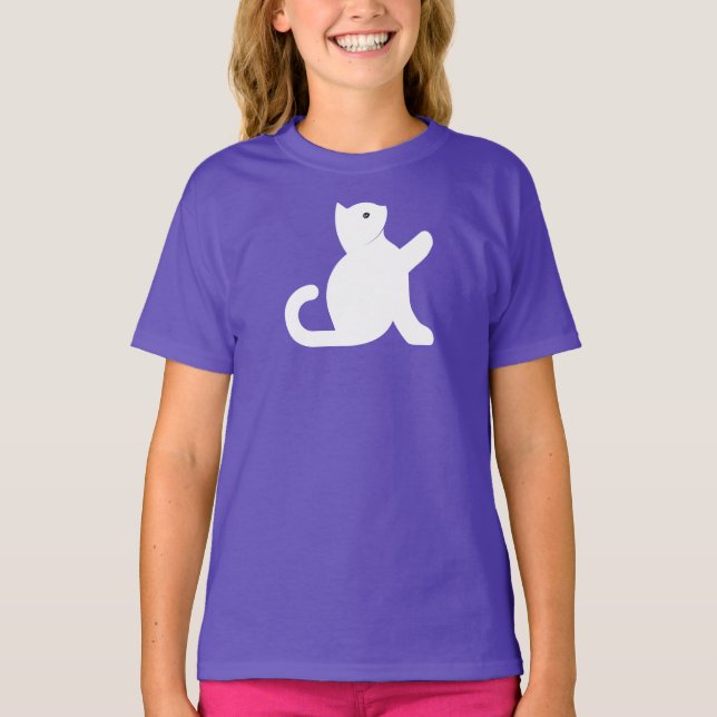 Cat Says Hello T-Shirt (Front)
