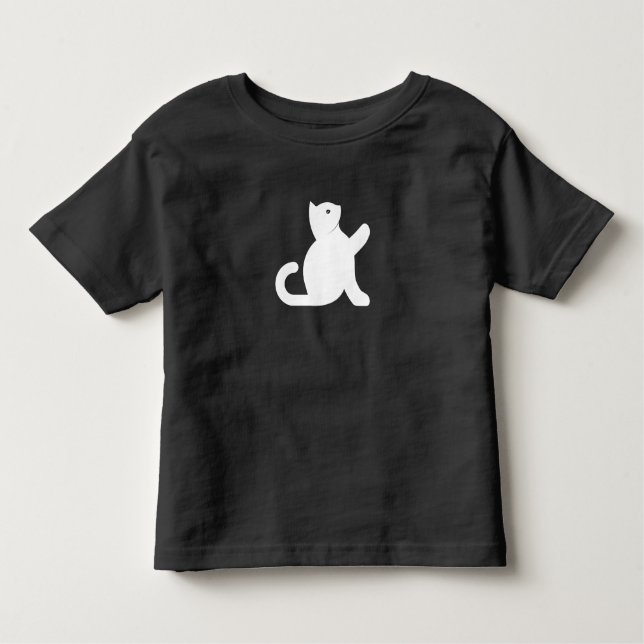 Cat Says Hello Toddler T-shirt (Front)