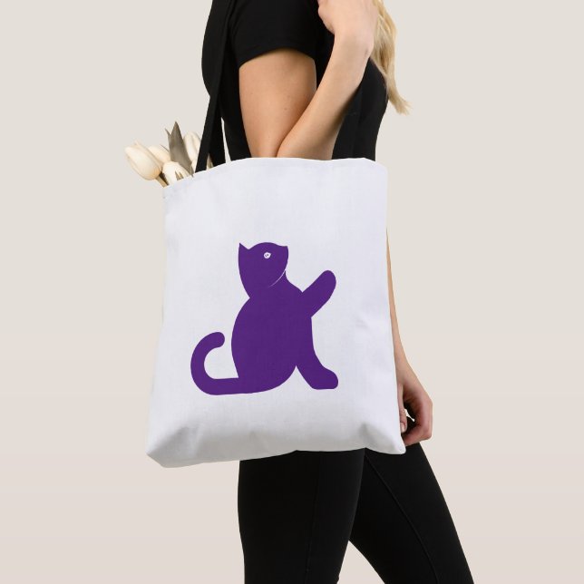 Cat Says Hello Tote Bag (Close Up)