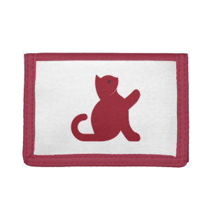 Cat Says Hello Trifold Wallet