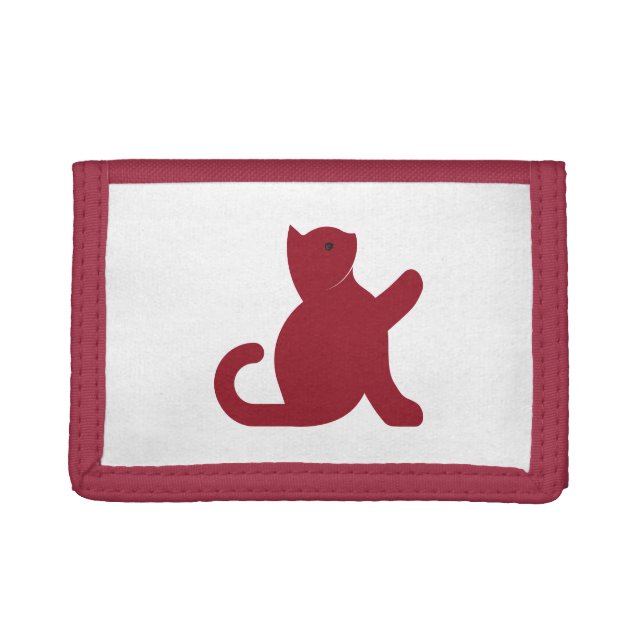 Cat Says Hello Trifold Wallet (Front)