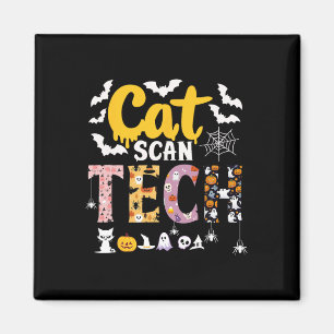 Cat Scan Ct Rad Tech Halloween Costume Spider Fly Magnet