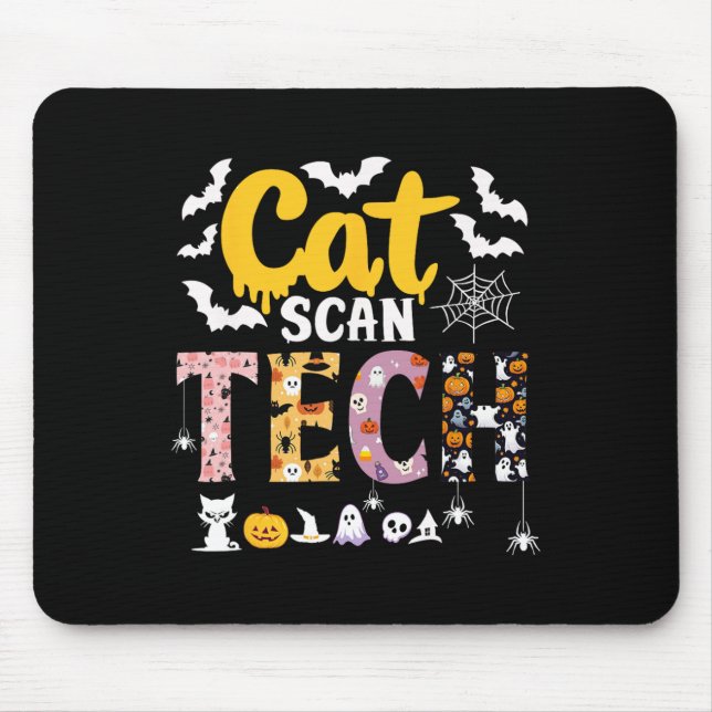 Cat Scan Ct Rad Tech Halloween Costume Spider Fly  Mouse Pad (Front)