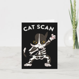 Cat Scan Ct Scan Funny Cat X-ray Pun Meme Rad Tech Card