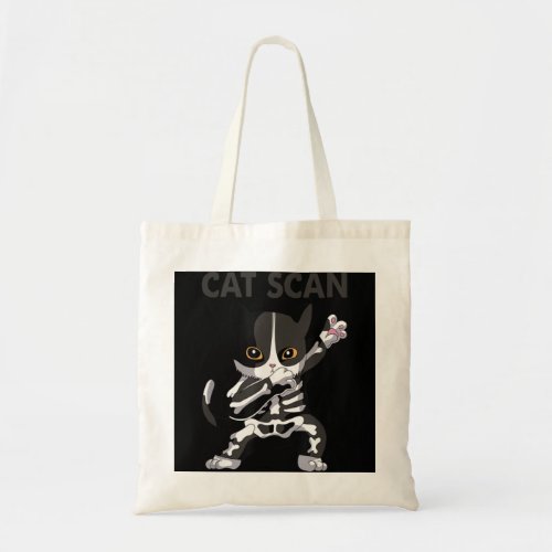 Cat Scan CT Scan Funny Cat X_Ray Pun Meme Rad Tech Tote Bag