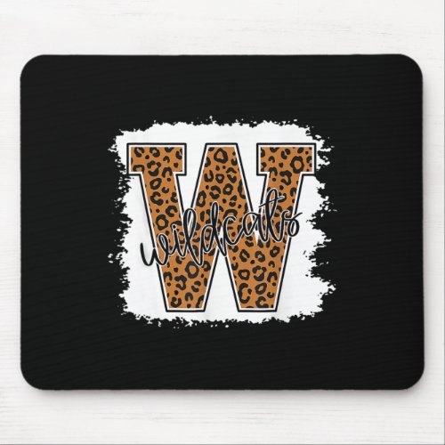 Cat School Spirit Leopard Back To School Girls  Mouse Pad