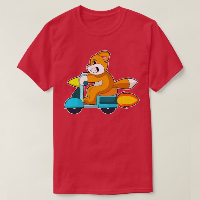 Cat Scooter T-Shirt (Design Front)