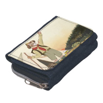 Cat Scout Denim Wallet and Coin Purse