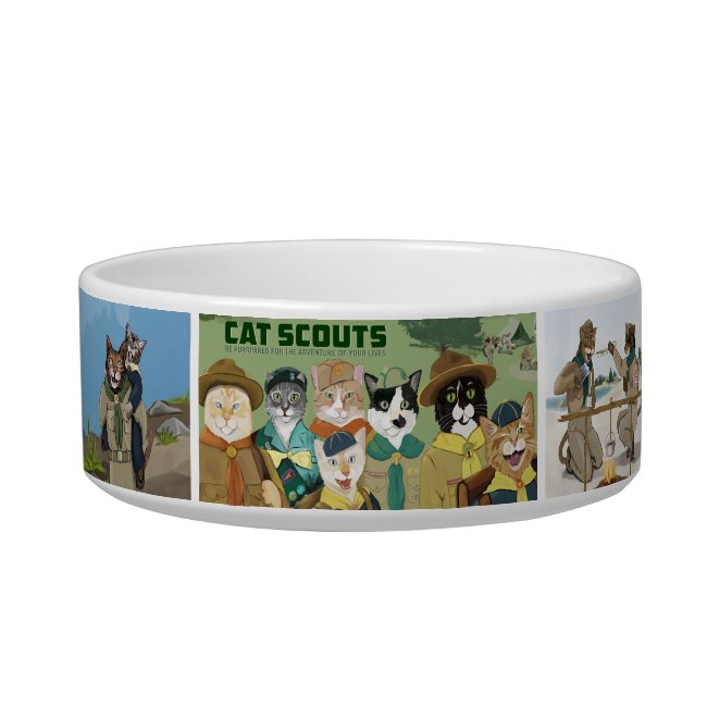 Cat Scouts Official Pet Food Bowl