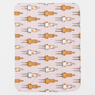 Cat Scratch: Vintage Seamless Design. Baby Blanket