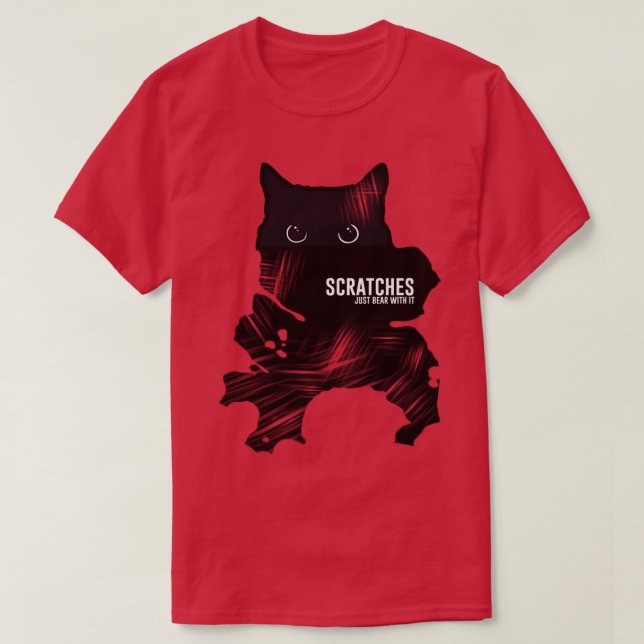 Cat Scratches T-Shirt (Design Front)