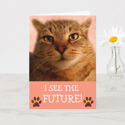 Cat Sees The Future Cancer Card