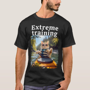 cat selfi meme-cat selfie kayak paddle T-Shirt