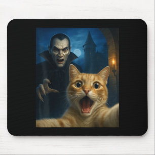 Cat Selfie With A Vamre Funny Cat  Mouse Pad