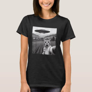 Cat Selfie With Al-ien Funny Cats Gifts For Mens W T-Shirt
