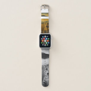 Cat Selfie With Alien UFO Funny Cat Gifts Apple Watch Band