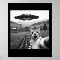 Cat Selfie With Alien Ufo Funny Cat Gifts For Men 