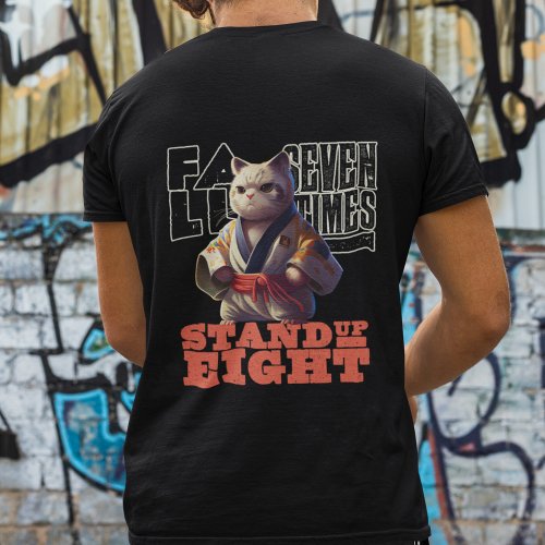 Cat Sensei Fighter Quote T_Shirt