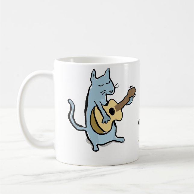 cat serenade coffee mug (Left)