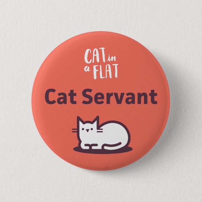 Cat Servant Button (Front)