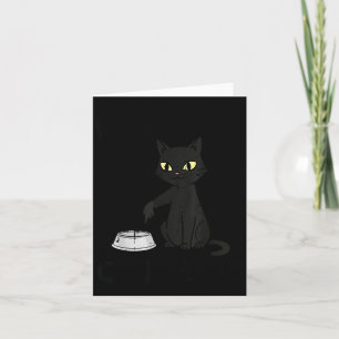 Cat Servant Funny Fur Mom Dad Pet Men Women Kids Card