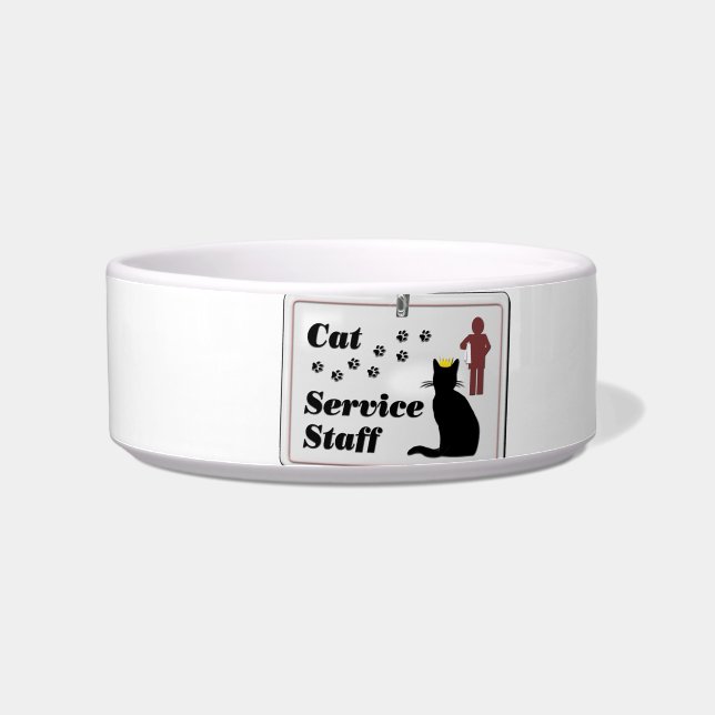 Cat Service Staff Bowl (Left)